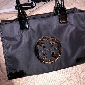 Tory Burch Mini Ella Nylon Tote – Black